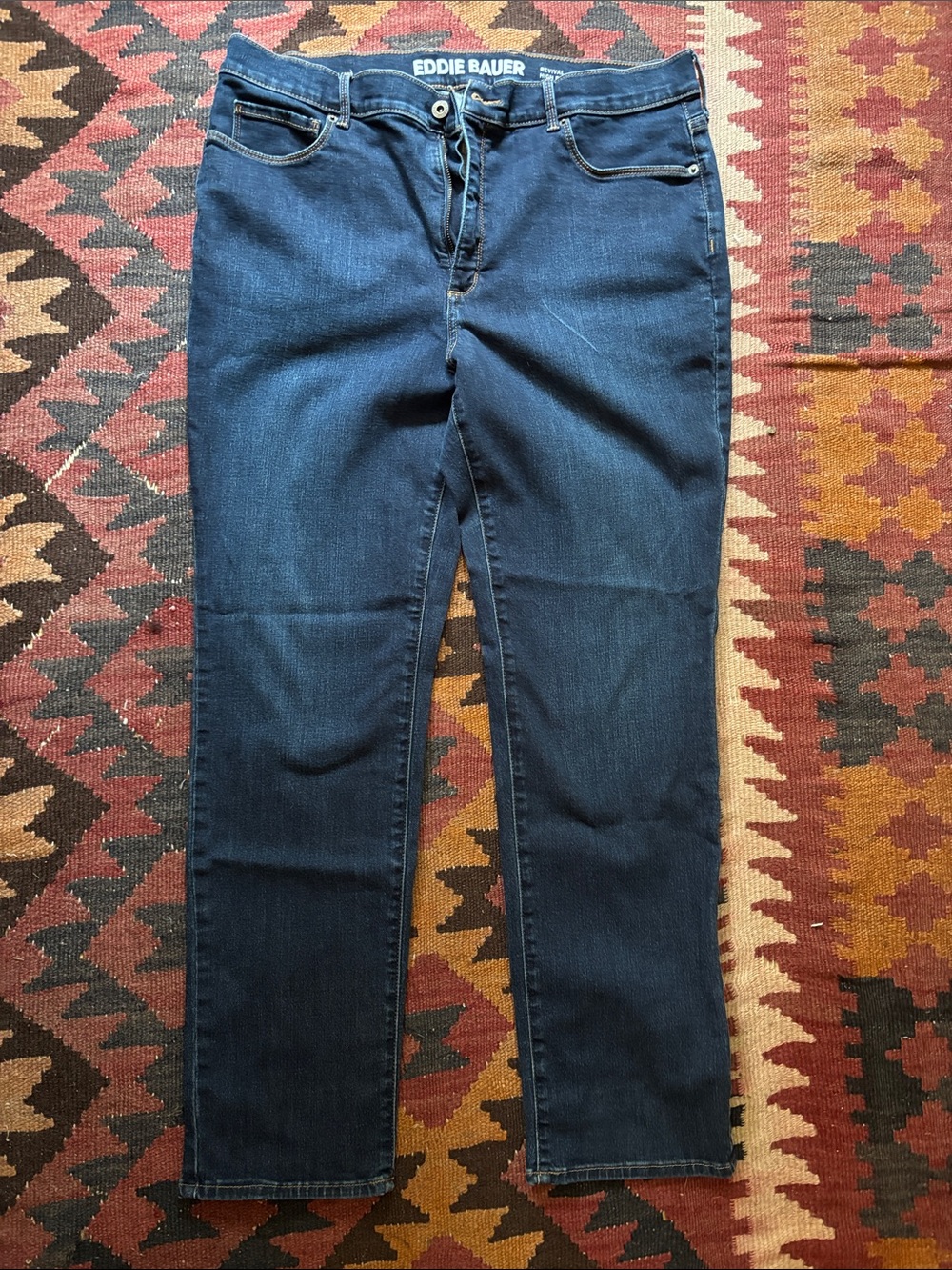 Eddie Bauer Women's Revival high rise Straight-Leg Jeans size 18